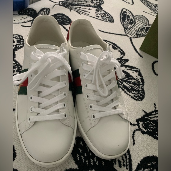 Gucci sneakers. Great condition. Comes with box, bag, dust bags, and laces. - Picture 2 of 7